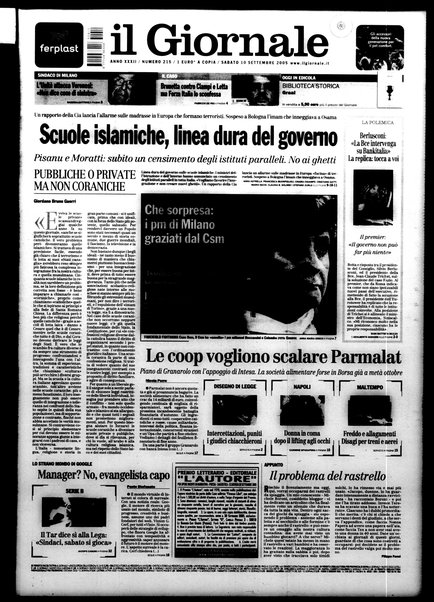 Il giornale : quotidiano del mattino